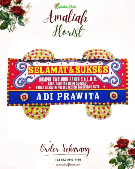 Papan Bunga Ucapan Selamat Wih Pesam